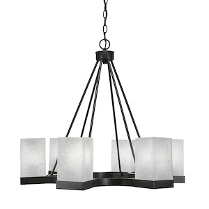 Nouvelle - 6 Light Chandelier-24.25 Inches Tall and 26.75 Inches Wide