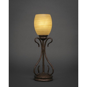 Swan - 1 Light Mini Table Lamp-17.5 Inches Tall and 5 Inches Wide
