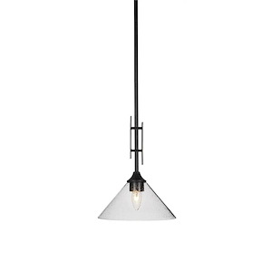 Uptowne - 1 Light Mini Pendant-17.5 Inches Tall and 10 Inches Wide