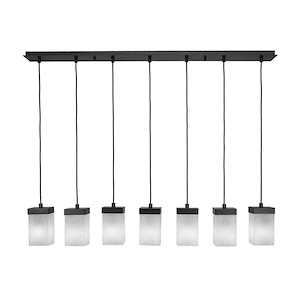 Nouvelle - 7 Light Linear Pendalier-8 Inches Tall and 4 Inches Wide - 732022