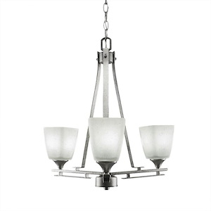 Uptowne - 3 Light Chandelier-21.75 Inches Tall and 17.25 Inches Wide