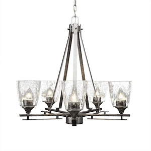 Uptowne - 5 Light Chandelier-23 Inches Tall and 20.5 Inches Wide