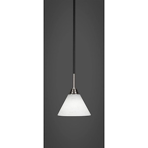 Paramount - 1 Light Mini Pendant-8.75 Inches Tall and 7 Inches Wide