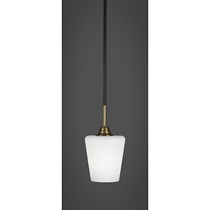 Paramount - 1 Light Mini Pendant-11 Inches Tall and 6 Inches Wide