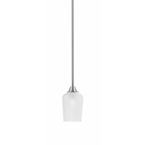 Paramount - 1 Light Mini Pendant-8.5 Inches Tall and 5 Inches Wide