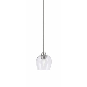 Paramount - 1 Light Mini Pendant-7 Inches Tall and 6 Inches Wide