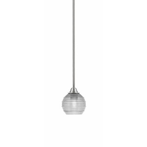 Paramount - 1 Light Mini Pendant-6.25 Inches Tall and 6 Inches Wide