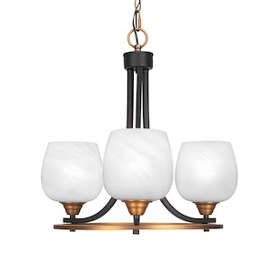 Paramount - 3 Light Chandelier-16.75 Inches Tall