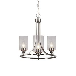 Paramount - 3 Light Up Chandelier-19.25 Inches Tall and 17 Inches Wide