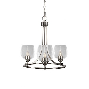 Paramount - 3 Light Up Chandelier-19.25 Inches Tall and 19 Inches Wide