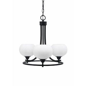 Paramount - 3 Light Uplight Chandelier-19.25 Inches Tall and 19.5 Inches Wide