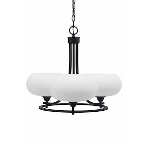 Paramount - 3 Light Uplight Chandelier-19.25 Inches Tall and 22.5 Inches Wide