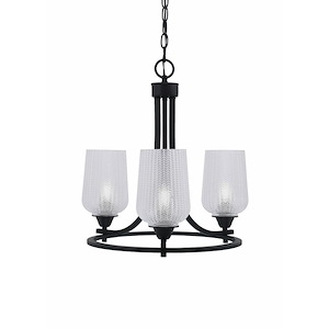 Paramount - 3 Light Uplight Chandelier-19.25 Inches Tall and 17.75 Inches Wide