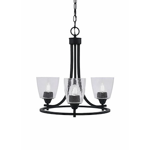 Paramount - 3 Light Uplight Chandelier-19.25 Inches Tall and 17.25 Inches Wide