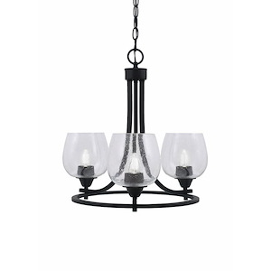 Paramount - 3 Light Uplight Chandelier-19.25 Inches Tall and 19 Inches Wide