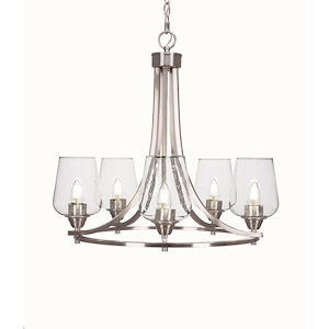 Paramount - 5 Light Chandelier-22.25 Inches Tall and 22.75 Inches Wide