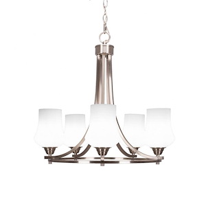 Paramount - 5 Light Chandelier-22.25 Inches Tall and 23.25 Inches Wide - 1218915