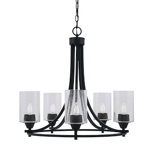 Paramount - 5 Light Uplight Chandelier-22.25 Inches Tall and 22 Inches Wide