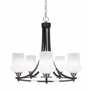 Paramount - 5 Light Chandelier-22.25 Inches Tall and 23.25 Inches Wide