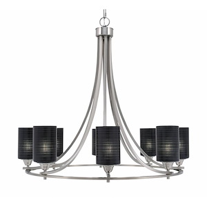 Paramount - 8 Light Uplight Chandelier-31 Inches Tall and 33 Inches Wide
