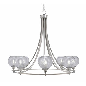 Paramount - 8 Light Uplight Chandelier-31 Inches Tall and 34.75 Inches Wide