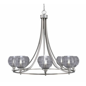 Paramount - 8 Light Uplight Chandelier-31 Inches Tall and 35.25 Inches Wide
