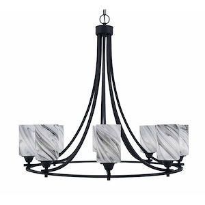 Paramount - 8 Light Uplight Chandelier-31 Inches Tall and 31.25 Inches Wide