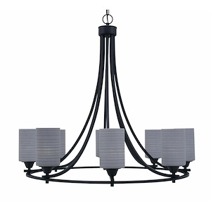Paramount - 8 Light Uplight Chandelier-31 Inches Tall and 33 Inches Wide