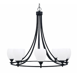 Paramount - 8 Light Uplight Chandelier-31 Inches Tall and 34 Inches Wide