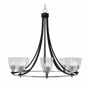 Paramount - 8 Light Uplight Chandelier-31 Inches Tall and 33.5 Inches Wide