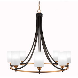 Paramount - 8 Light Chandelier-30.75 Inches Tall and 31.25 Inches Wide