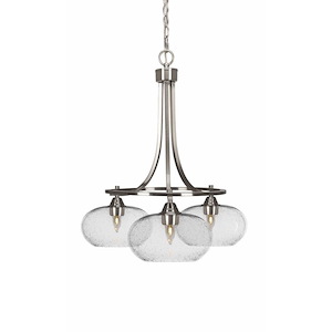 Paramount - 3 Light Down Chandelier-25.25 Inches Tall and 21.25 Inches Wide