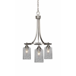 Paramount - 3 Light Down Chandelier-25.75 Inches Tall and 17.25 Inches Wide