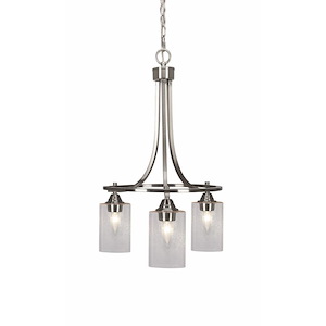 Paramount - 3 Light Down Chandelier-25.75 Inches Tall and 17 Inches Wide