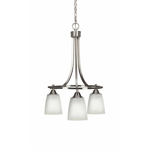 Paramount - 3 Light Down Chandelier-24.75 Inches Tall and 18 Inches Wide