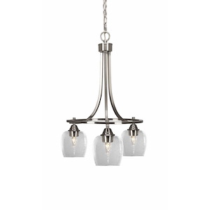 Paramount - 3 Light Down Chandelier-25.5 Inches Tall and 19 Inches Wide