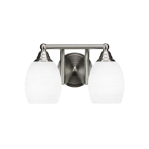 Paramount - 2 Light Bath Bar-8 Inches Tall and 13 Inches Wide - 882497