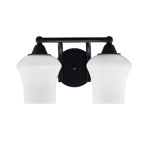 Paramount - 2 Light Bath Bar-8.25 Inches Tall and 13.75 Inches Length