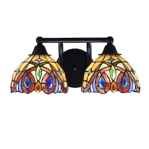 Paramount - 2 Light Bath Bar-6.75 Inches Tall and 15.75 Inches Length