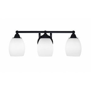 Paramount - 3 Light Bath Bar-7.75 Inches Tall and 21.25 Inches Length