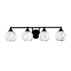 Paramount - 4 Light Bath Bar-7 Inches Tall and 31.25 Inches Length