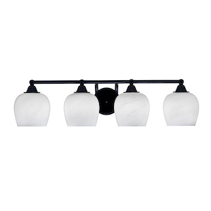 Paramount - 4 Light Bath Bar-8 Inches Tall and 31.25 Inches Length