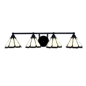 Paramount - 4 Light Bath Bar-6.5 Inches Tall and 32.25 Inches Length
