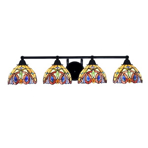 Paramount - 4 Light Bath Bar-6.75 Inches Tall and 33 Inches Length