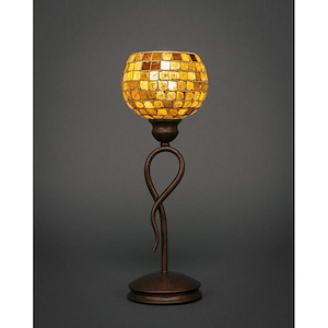 Leaf - 1 Light Mini Table Lamp-17.25 Inches Tall and 6 Inches Wide