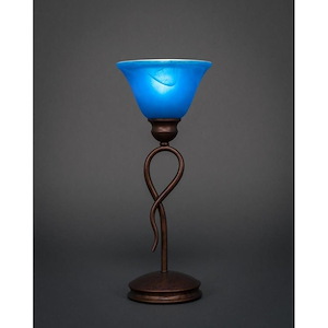 Leaf - 1 Light Mini Table Lamp-16.5 Inches Tall and 7 Inches Wide