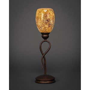 Leaf - 1 Light Mini Table Lamp-18.5 Inches Tall and 5 Inches Wide
