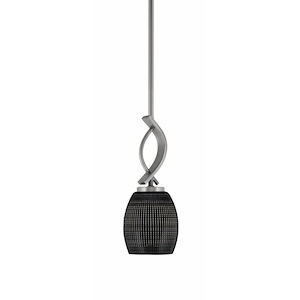 Cavella - 1 Light Stem Hung Mini Pendant-12.5 Inches Tall and 5 Inches Wide