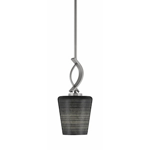 Cavella - 1 Light Stem Hung Mini Pendant-13.5 Inches Tall and 6 Inches Wide