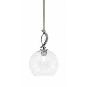 Cavella - 1 Light Stem Hung Mini Pendant-15.5 Inches Tall and 9.5 Inches Wide
